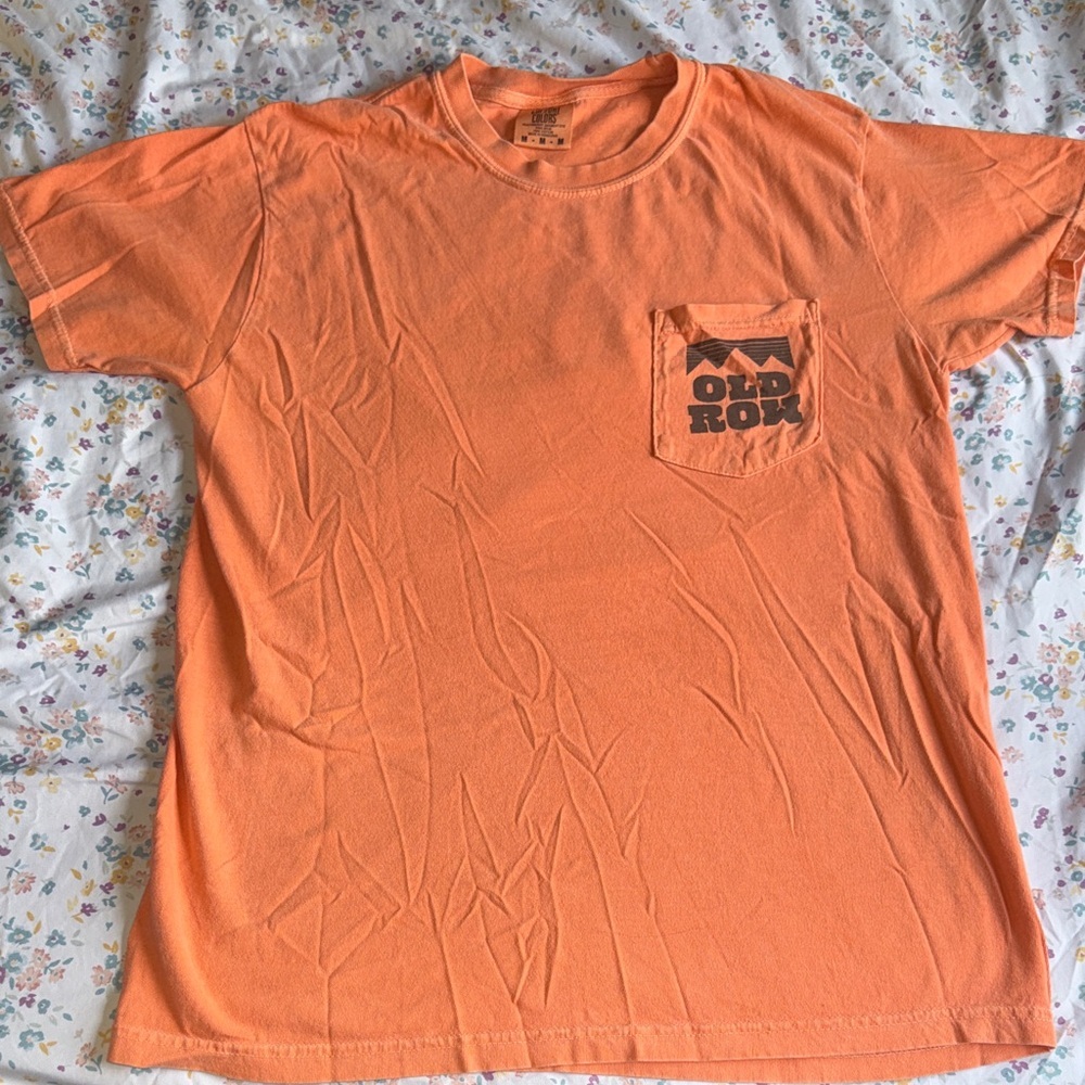Old Row Skeleton Cowboy | Vibrant Orange Short Sleeve Tee | 100% Cotton - Picture 2 of 6